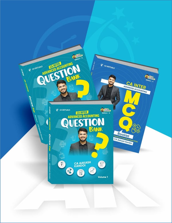 CA Inter Advanced Accounting Question Bank & MCQ Book By CA Aakash Kandoi Applicable For Jan 27 & Onwards