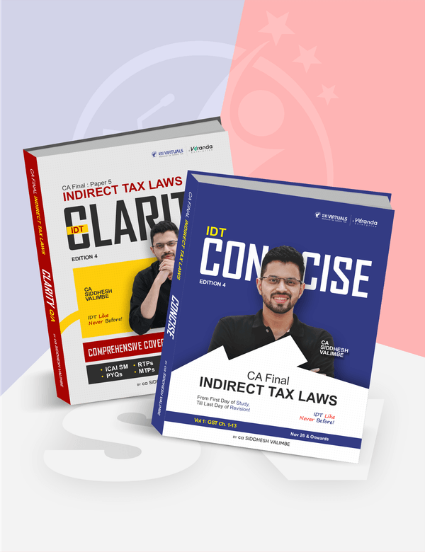 CA Final IDT Books for Nov 26 by CA Siddhesh Valimbe