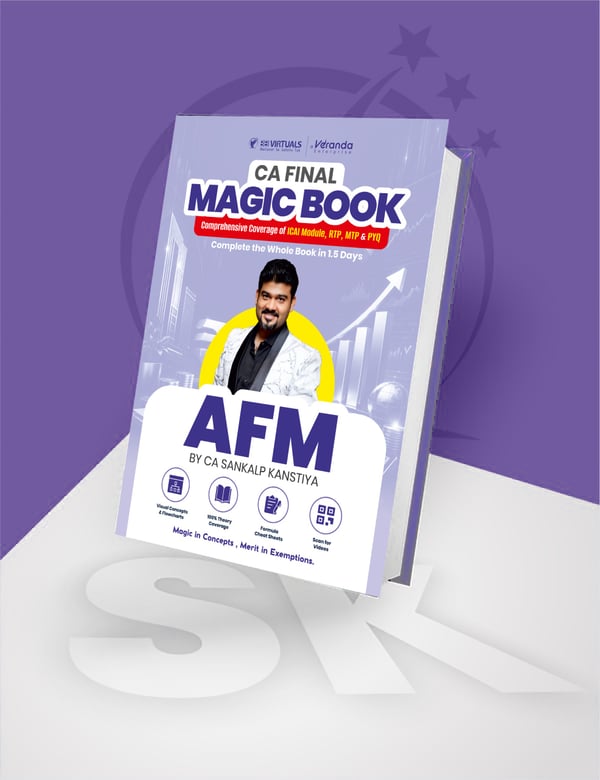 CA Final Advanced Financial Management (AFM) Magic Book By CA Sankalp Kanstiya Applicable For Nov 26 Exams