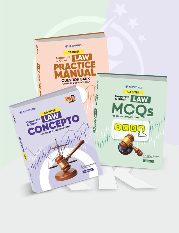 CA Inter Corporate & Other Laws Question Bank & Concept Book With MCQ