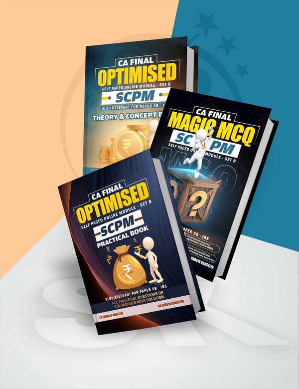 CA Final SCPM SET B Combo Book Set By CA Sankalp Kanstiya Applicable For Nov 26