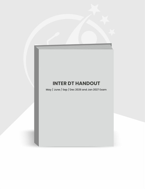 CA Inter Direct Tax Handout (Board Notes) By CA Bhanwar Borana for Sep/Dec 2026 & Jan 2027 Exams