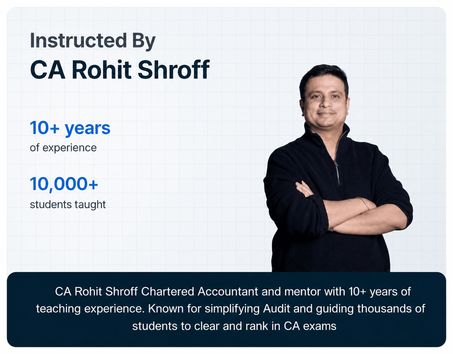 CA Inter Audit Exam oriented Batch