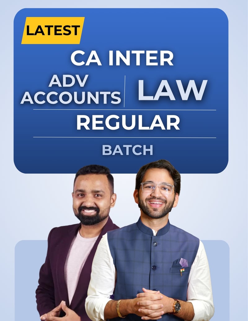 CA Inter – Advance Accounts + Law Regular Batch - Duplicate