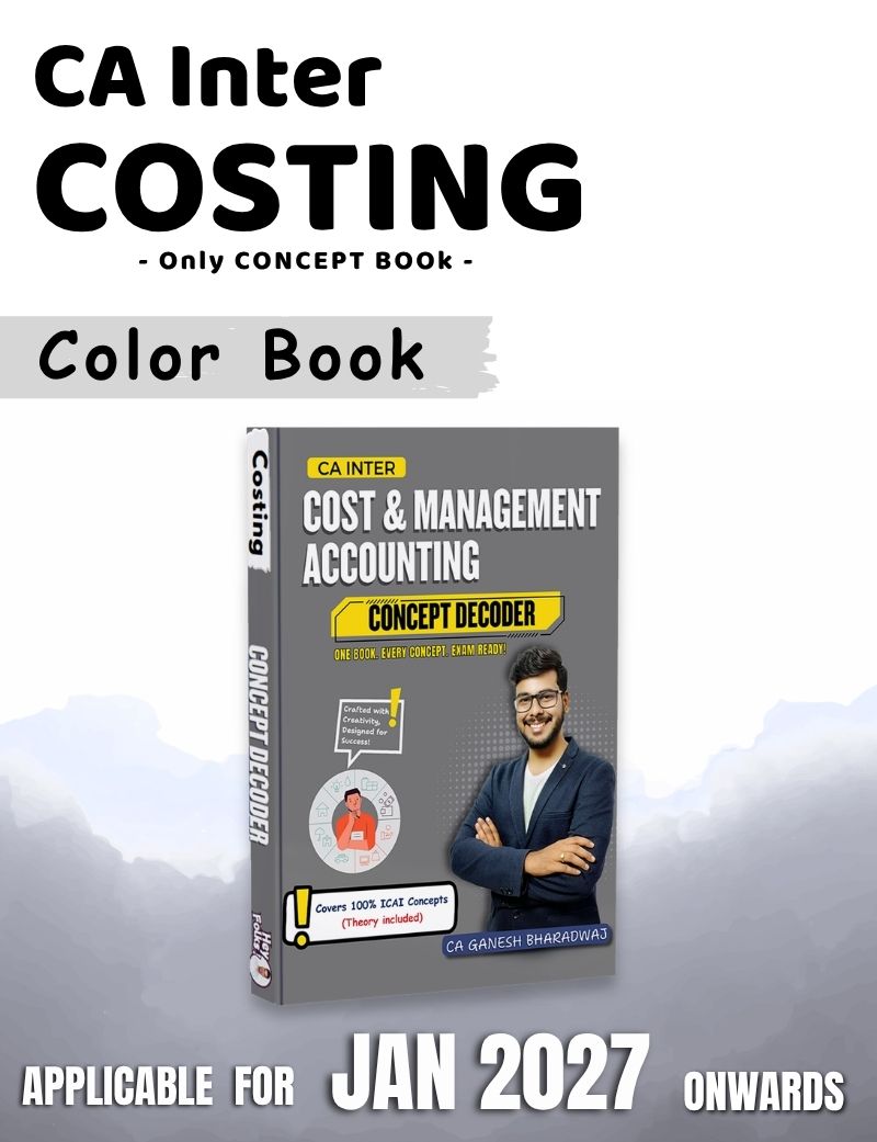 Only Books | CA Inter | P4 Cost & Management Accounting | Only Concept Book