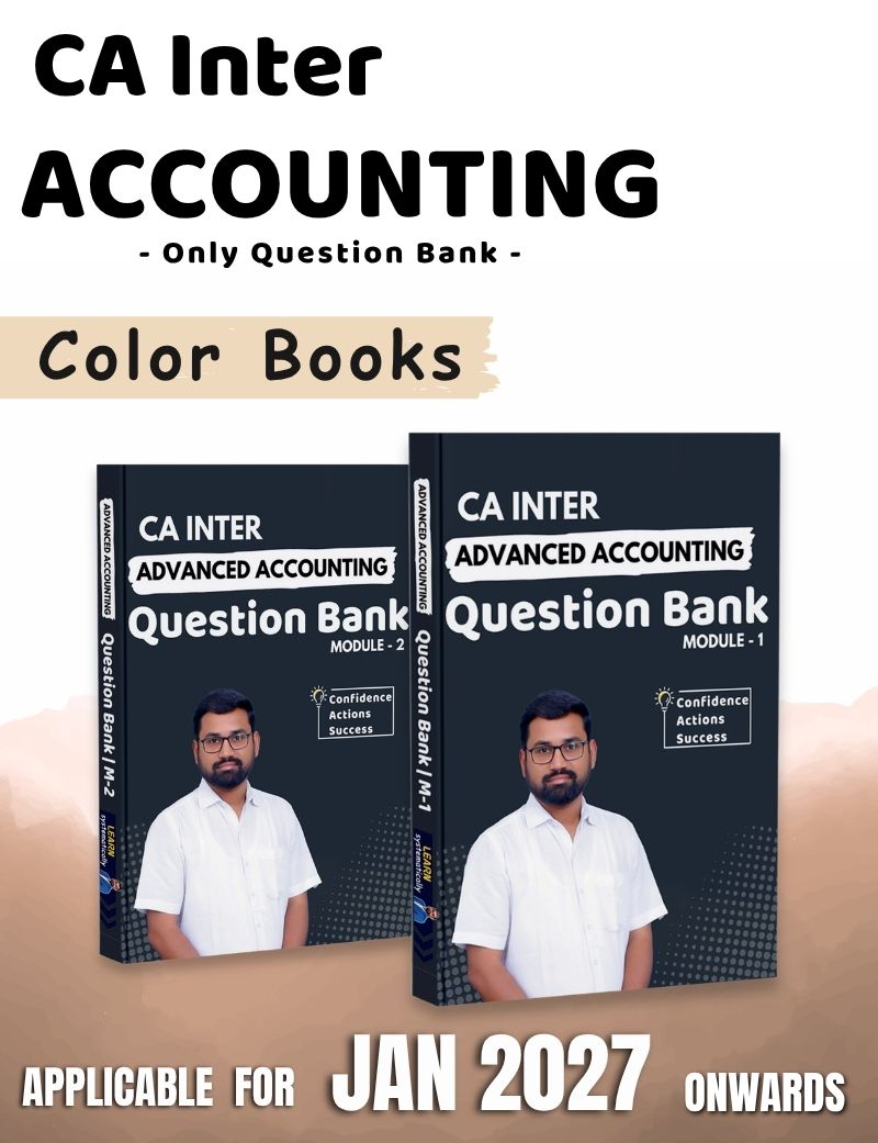 Only Books | CA Inter | P1 Accounting | Only Question Bank