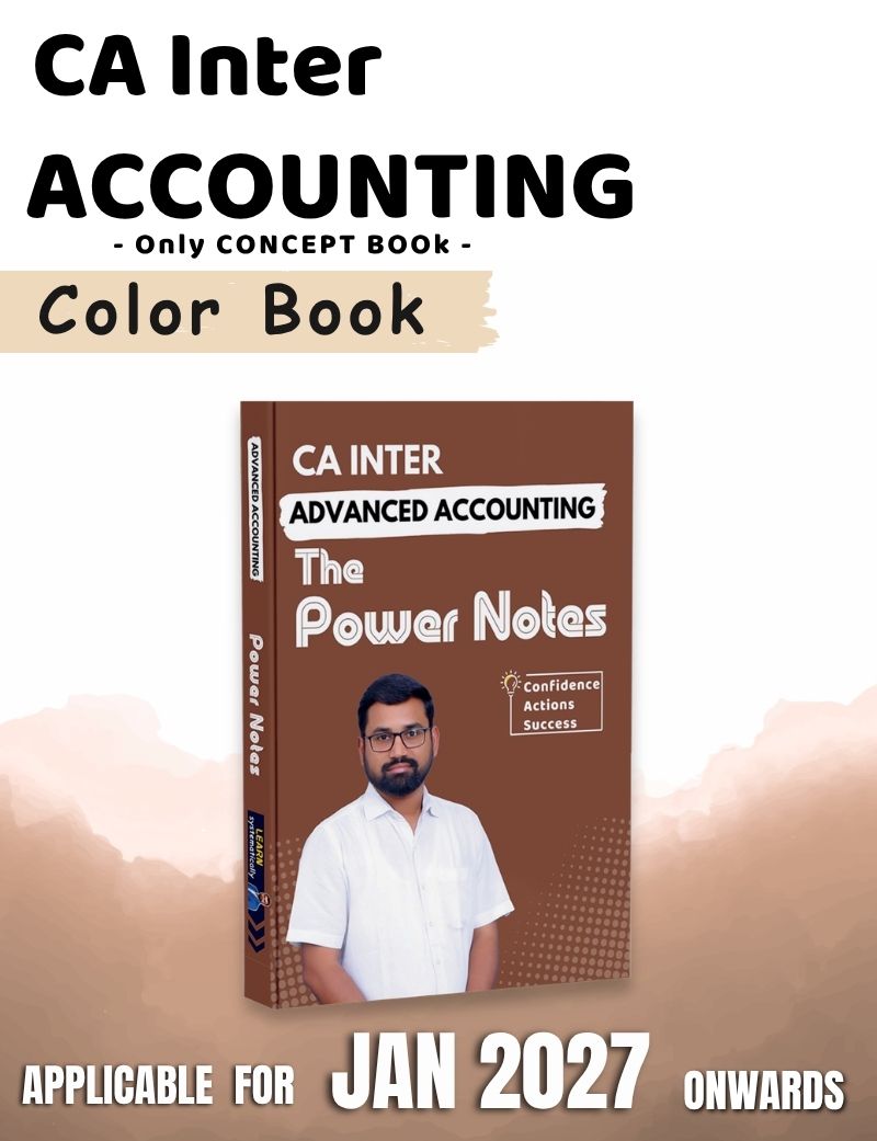 Only Books | CA Inter | P1 Accounting | Only Concept Book