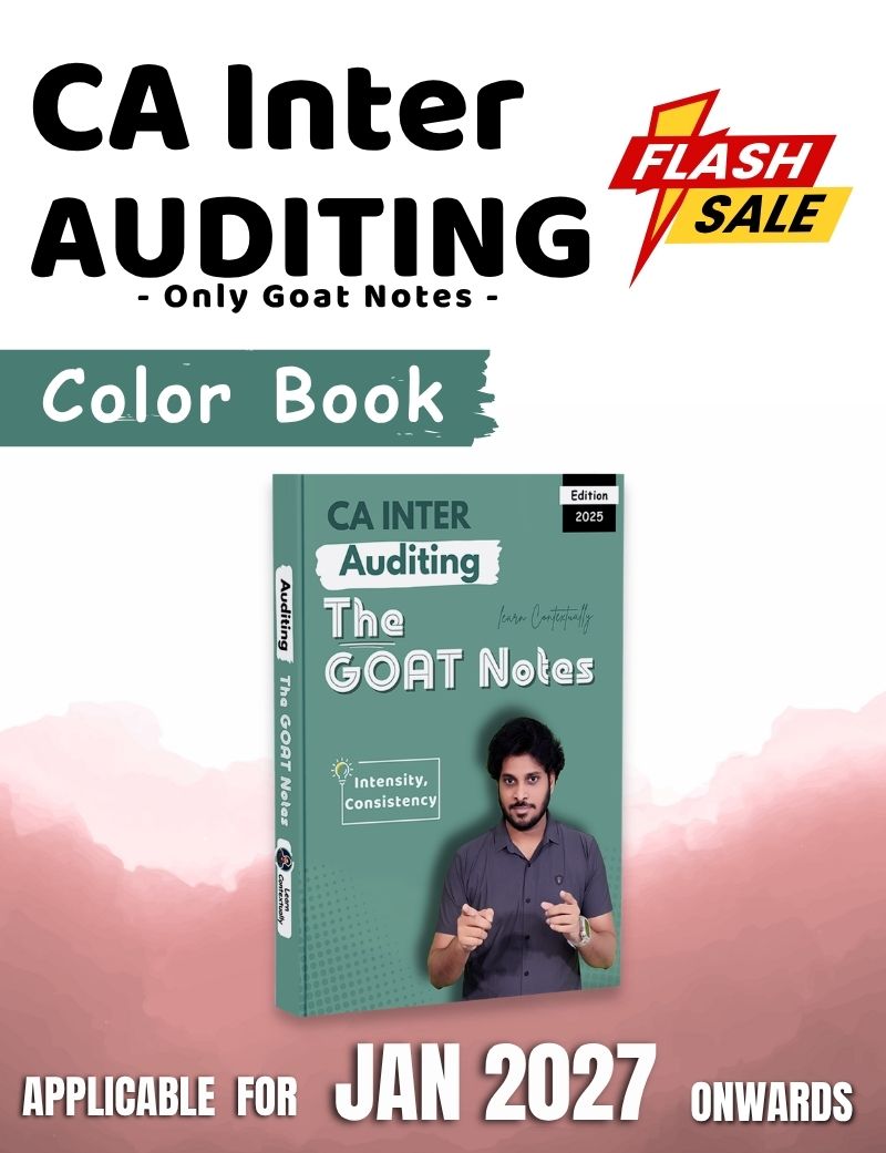Only Books | CA Inter | P5 Auditing And Ethics | Only GOAT Notes