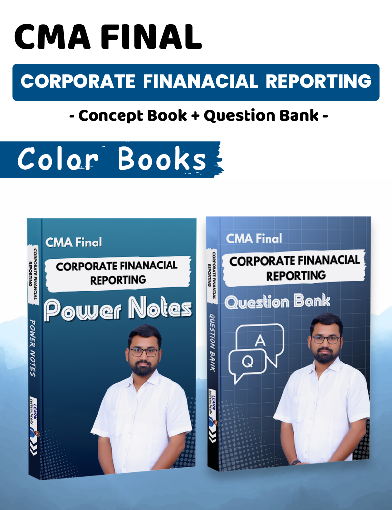 Only Books | CMA Final | P18 Corporate Financial Reporting (CFR)
