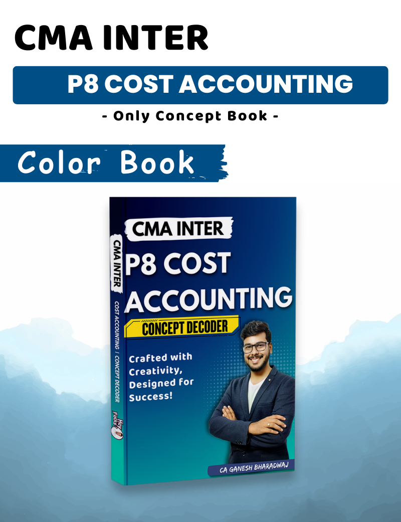 Only Books | CMA Inter | P8 Cost Accounting | Only Concept Book