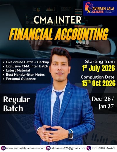 CMA Inter Financial Accounting Live Online Batch