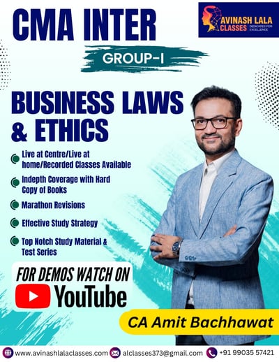 CMA Inter Law Regular Batch By CA Amit Bachhawat